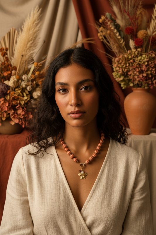 Collier original raccourci sur mannequin