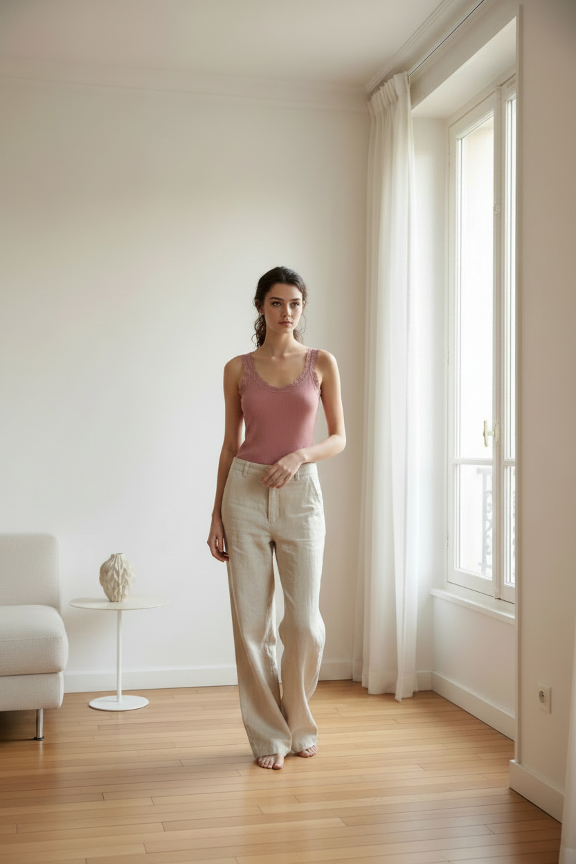 Débardeur Rose – Sans étiquette