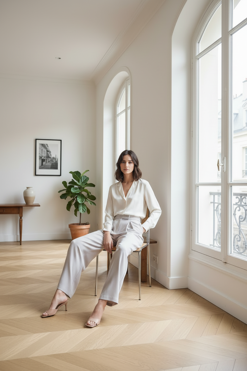 Pantalon Noa - pose assise