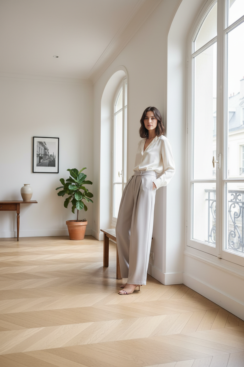 Pantalon Noa sur mannequin