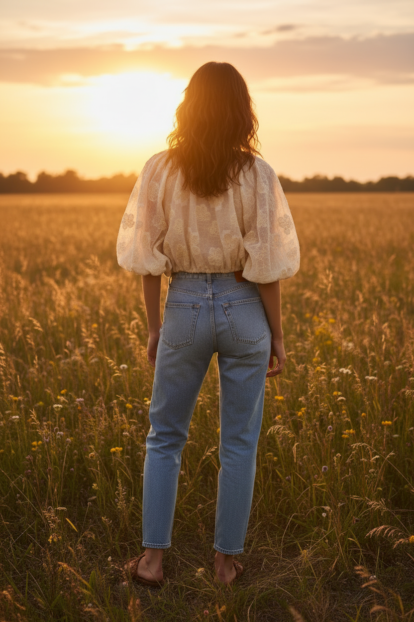 Top Iris – Vue de dos – Sunset
